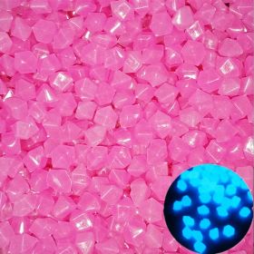 500pcs/bag Luminous Stones Glow In The Dark Pebbles, Home Garden Decoration Outdoor Yard Lawn Path Decor, Aquarium Glow Rocks (Color: PURPLE, Quantity: 500pcs/bag)