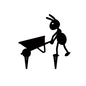 Decorative Iron Ant Garden Stake - Outdoor Metal Yard Art For Lawn, Patio (Option: Look at the picture)